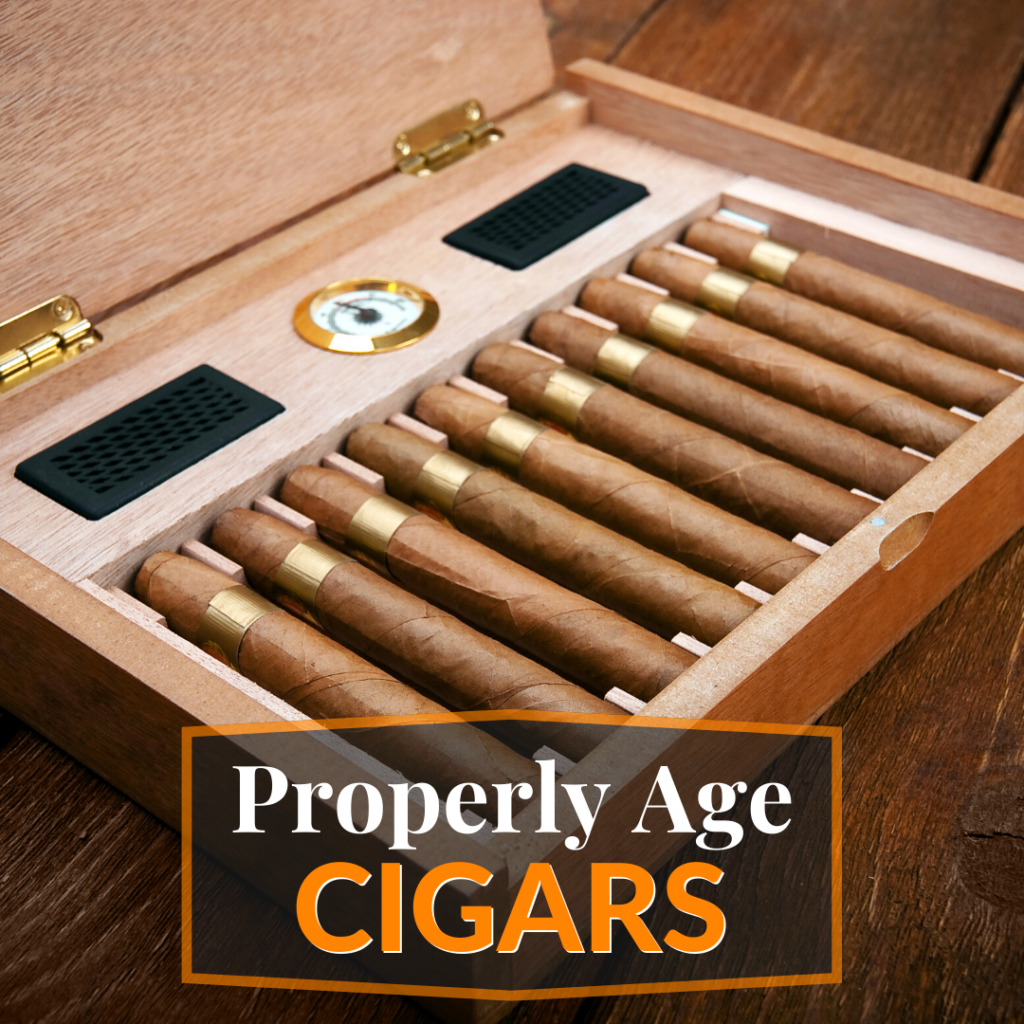 how to properly age cigars